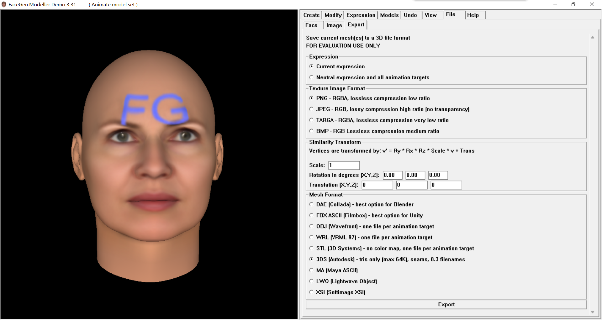 FaceGen Modeller