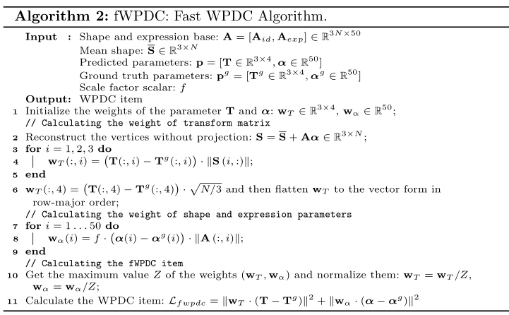  fWPDC: Fast WPDC Algorithm.